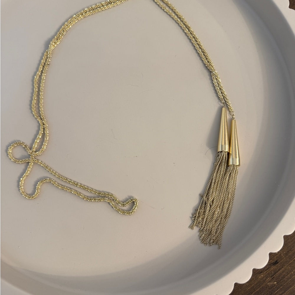 Kendra Scott Gold Tassel Necklace